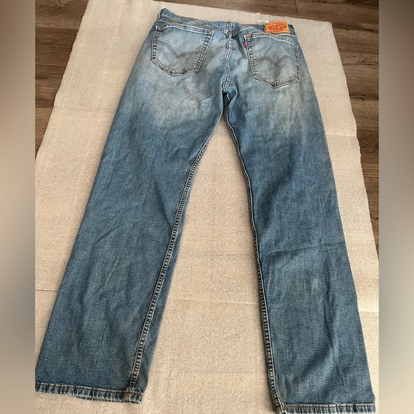 [W36L34]Levi's 505 Light Blue Straight Men's Jeans - Picture 3 of 8